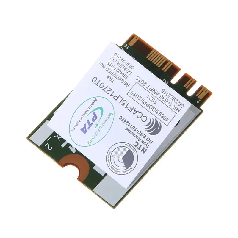 DW1820A BCM94350ZAE 802.11ac Bluetooth 4.1 867Mbps M.2 NGFF WiFi Wireless Card for Dell Laptops Computers
DW1820A BCM94350ZAE 802.11ac Bluetooth 4.1 867Mbps M.2 NGFF WiFi Wireless Card for Dell Laptops Computers