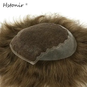 Hstonir 6 inch Natural Straight Remy Hair Mens Toupee Swiss Lace and PU Mens Toupee Hair Replacement System Custom Base H045 
Hstonir 6 inch Natural Straight Remy Hair Mens Toupee Swiss Lace and PU Mens Toupee Hair Replacement System Custom Base H045