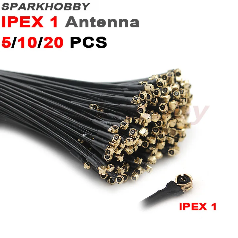 SPARKHOBBY 5/10/20 PCS Black IPX IPEX IPEX1 145mm 2.4G Receiver Antenna Connector Cable For Frsky TFR6A GRX8 V8FR X8R TFR8SB | Игрушки и
