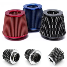 76mm Car Air Filters Performance High Flow Automobile Cold Air Intake filter Mushroom Head Induction Kit Universal Auto