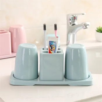Plastic Double Cup Couple Toothbrush Holder Mouth Cup Set Sub-format Tooth Cup Wash Cup Bathroom Organizer
Plastic Double Cup Couple Toothbrush Holder Mouth Cup Set Sub-format Tooth Cup Wash Cup Bathroom Organizer