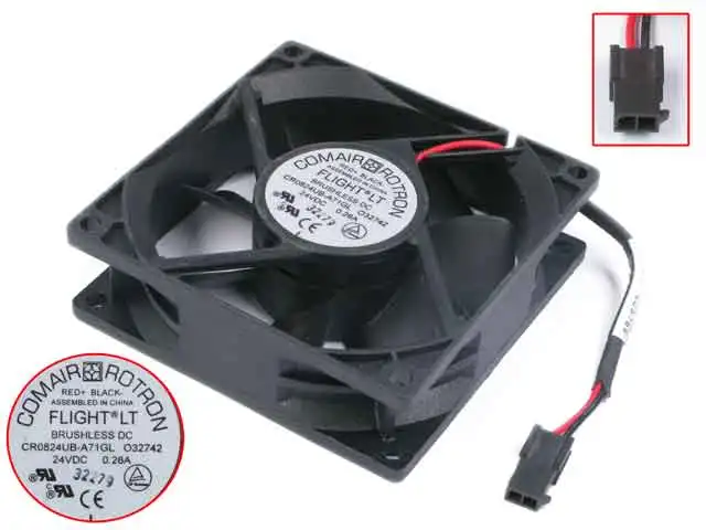 COMAIR ROTRON CR0824UB-A71GL O32742 DC 24V 0.26A 80x80x25 мм 2-проводной Вентилятор охлаждения сервера
COMAIR ROTRON CR0824UB-A71GL O32742 DC 24V 0.26A 80x80x25 мм 2-проводной Вентилятор охлаждения сервера