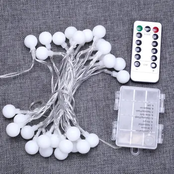 Frosted Lights 50 Small Ball String with Battery Box Light String Christmas Lights Home Decoration Warm White
Frosted Lights 50 Small Ball String with Battery Box Light String Christmas Lights Home Decoration Warm White
