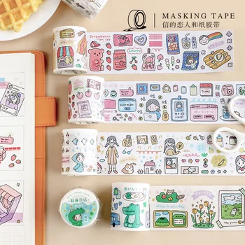 Card lover Adorable diary 45 mm * 3 m Paper masking Tape Decoration Stationery washi Tape wholesale
Card lover Adorable diary 45 mm * 3 m Paper masking Tape Decoration Stationery washi Tape wholesale