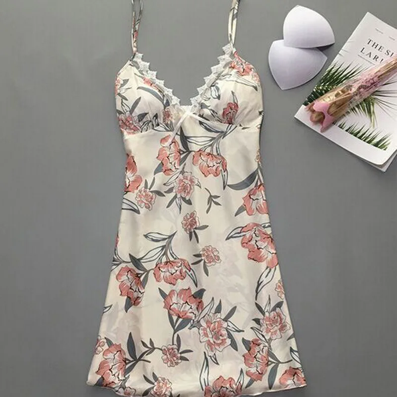 CALOFE 2019 New Women Sexy Sleepwear Dress Flower Print Sleeveless Strap Nightwear Babydolls Lace Satin Cami Top Pajamas Dress
CALOFE 2019 New Women Sexy Sleepwear Dress Flower Print Sleeveless Strap Nightwear Babydolls Lace Satin Cami Top Pajamas Dress