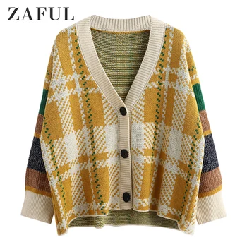 ZAFUL Women Geometric Graphic Button Up Drop Shoulder Cardigan V-Neck Single Button Sweater Cotton Ladies Tops Going Out Autumn
ZAFUL Women Geometric Graphic Button Up Drop Shoulder Cardigan V-Neck Single Button Sweater Cotton Ladies Tops Going Out Autumn