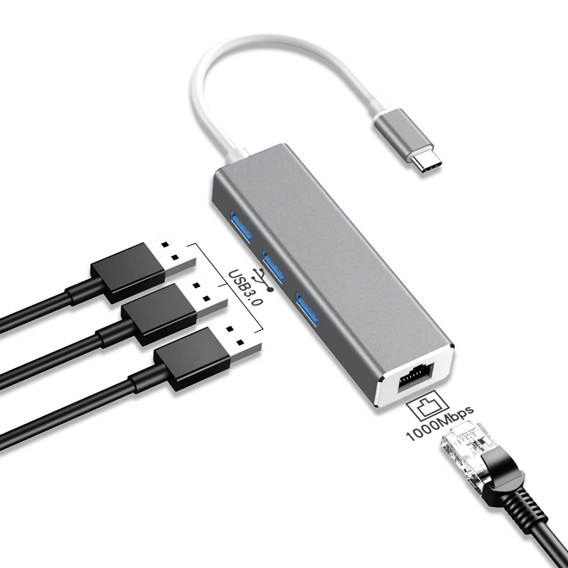 Type c hub Type-c to Gigabit LAN with HUB RJ45 multi USB 3.0 adapter for USB C notebook phone Win7/8/10 Mac OS Linux Vista
Type c hub Type-c to Gigabit LAN with HUB RJ45 multi USB 3.0 adapter for USB C notebook phone Win7/8/10 Mac OS Linux Vista