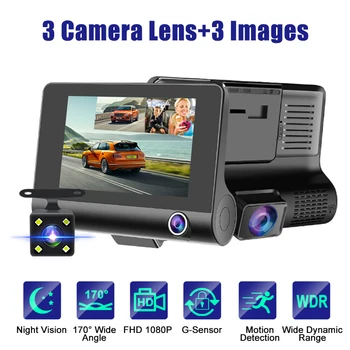 Upgraded Version 3 In 1 Car DVR Camera Dual Lens Dash Cam With Rear View Camera 170 Degree 1080P HD Night Vision Dashcam 3 Image
Upgraded Version 3 In 1 Car DVR Camera Dual Lens Dash Cam With Rear View Camera 170 Degree 1080P HD Night Vision Dashcam 3 Image