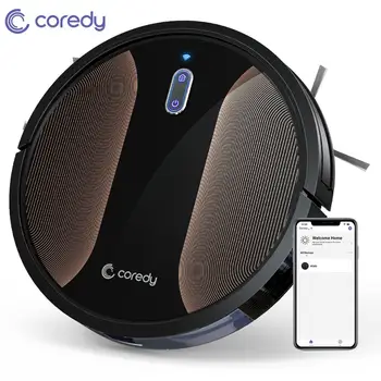 

Coredy R580 Robot Vacuum Cleaner Wet Smart Sweeping Mopping Wi-Fi App Controls 2000pa Strong Suction,Virtual Boundary Supported