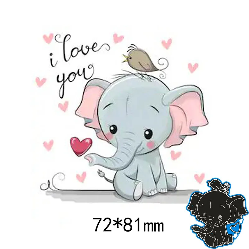 7.2*8.1cm elephant bird heart New Metal Cutting Dies New Stencils for DIY Scrapbooking Paper Cards Craft Making Craft Decoration
7.2*8.1cm elephant bird heart New Metal Cutting Dies New Stencils for DIY Scrapbooking Paper Cards Craft Making Craft Decoration
