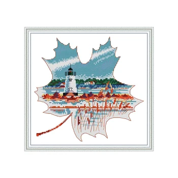 Landscape In The Leaves Cross Stitch Patterns 14CT 11CT Counted Printed Cross Stitch Kits Handmade Embroidery Fabric Needlework
Landscape In The Leaves Cross Stitch Patterns 14CT 11CT Counted Printed Cross Stitch Kits Handmade Embroidery Fabric Needlework