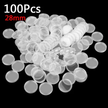 100pcs Applied Clear Round Cases Coin Storage Boxes Capsules Holder 28mm Kit New
100pcs Applied Clear Round Cases Coin Storage Boxes Capsules Holder 28mm Kit New