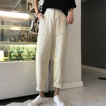 Spring Women Clothing Straight Overalls Casual Pants Korean Elastic Waist Buckle Cargo Pants Trousers
Spring Women Clothing Straight Overalls Casual Pants Korean Elastic Waist Buckle Cargo Pants Trousers