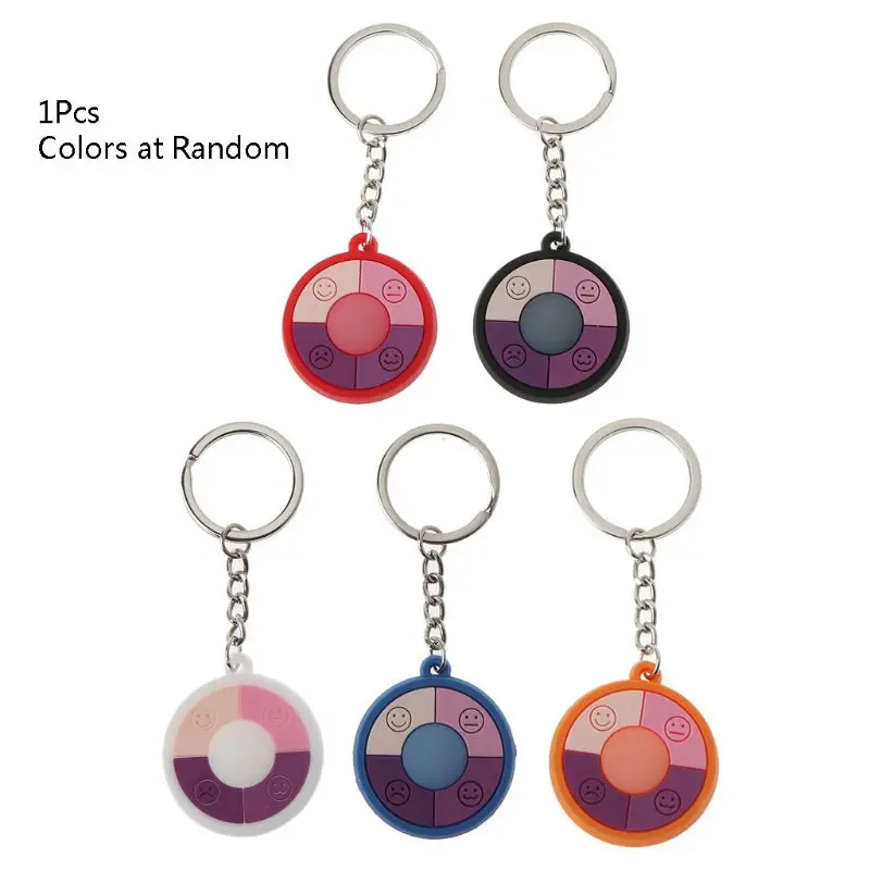 Round Smiley Face UV Tester Keychain Color Change in The Sun Ultraviolet Intensity Tester Keyring To Protect Skin Rays
Round Smiley Face UV Tester Keychain Color Change in The Sun Ultraviolet Intensity Tester Keyring To Protect Skin Rays