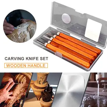 Carving Chisels Set Sculpting Cutting Leather Crafts School 5pcs/Set Wood Handle Universal Professional Wood Carving Set
Carving Chisels Set Sculpting Cutting Leather Crafts School 5pcs/Set Wood Handle Universal Professional Wood Carving Set