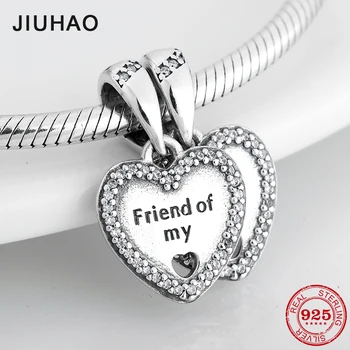 Friend of My Charms 925 Sterling Silver Heart Shape Pendants Fit Original Designer Charm Bracelet Jewelry Making Friendship
Friend of My Charms 925 Sterling Silver Heart Shape Pendants Fit Original Designer Charm Bracelet Jewelry Making Friendship