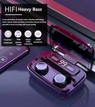 V5.0 Wireless Bluetooth Earphone For IOS Android HD Stereo Headphone Sports Waterproof Headset With 3500mAh Battery Charge Case
V5.0 Wireless Bluetooth Earphone For IOS Android HD Stereo Headphone Sports Waterproof Headset With 3500mAh Battery Charge Case