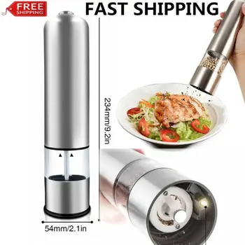 2020 Electric Salt and Pepper Grinder Metal Stand Automatic Stainless Steel Pepper Mill with LED Light Hot Sale
2020 Electric Salt and Pepper Grinder Metal Stand Automatic Stainless Steel Pepper Mill with LED Light Hot Sale