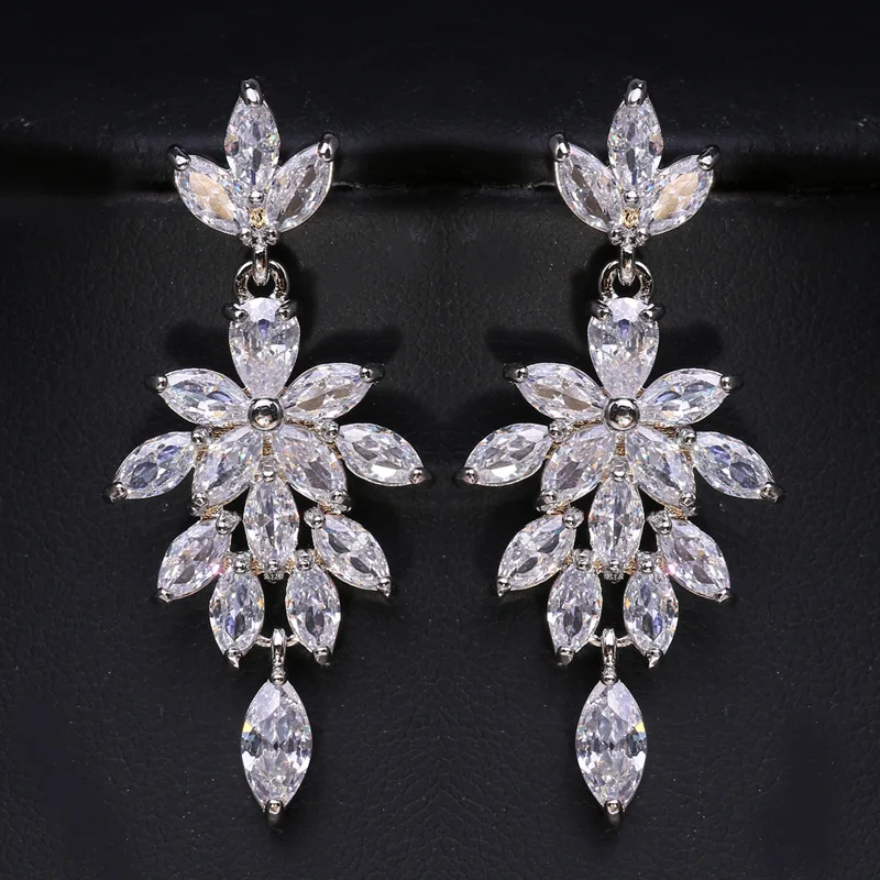Ekopdee 2022 New High Quality Luxury Zirconia Earrings For Women Elegant Bridal Wedding Jewelry Female Kolczyki Pendientes
Ekopdee 2022 New High Quality Luxury Zirconia Earrings For Women Elegant Bridal Wedding Jewelry Female Kolczyki Pendientes