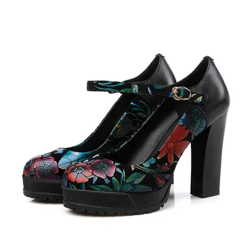 Spring and autumn high waterproof platform thick with ladies high heel single shoes new leather word buckle with women's shoes
Spring and autumn high waterproof platform thick with ladies high heel single shoes new leather word buckle with women's shoes