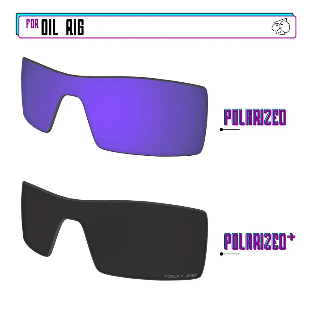 EZReplace Polarized Replacement Lenses for - Oakley Oil Rig Sunglasses - BlackP Plus-PurpleP
EZReplace Polarized Replacement Lenses for - Oakley Oil Rig Sunglasses - BlackP Plus-PurpleP