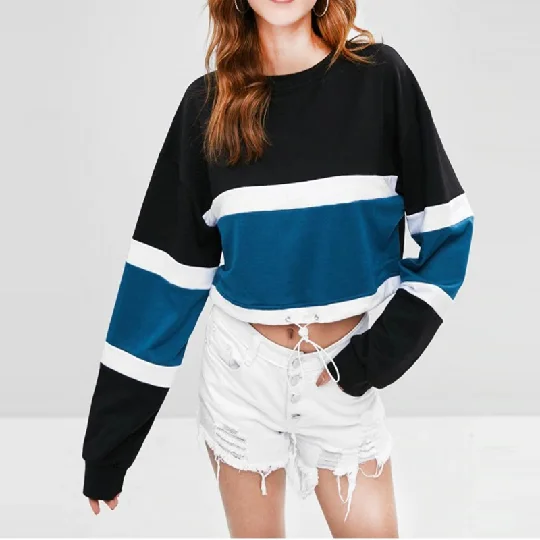 Autumn and winter fashion explosions casual loose stitching short hoodie thicker large size casual women's clothing
Autumn and winter fashion explosions casual loose stitching short hoodie thicker large size casual women's clothing