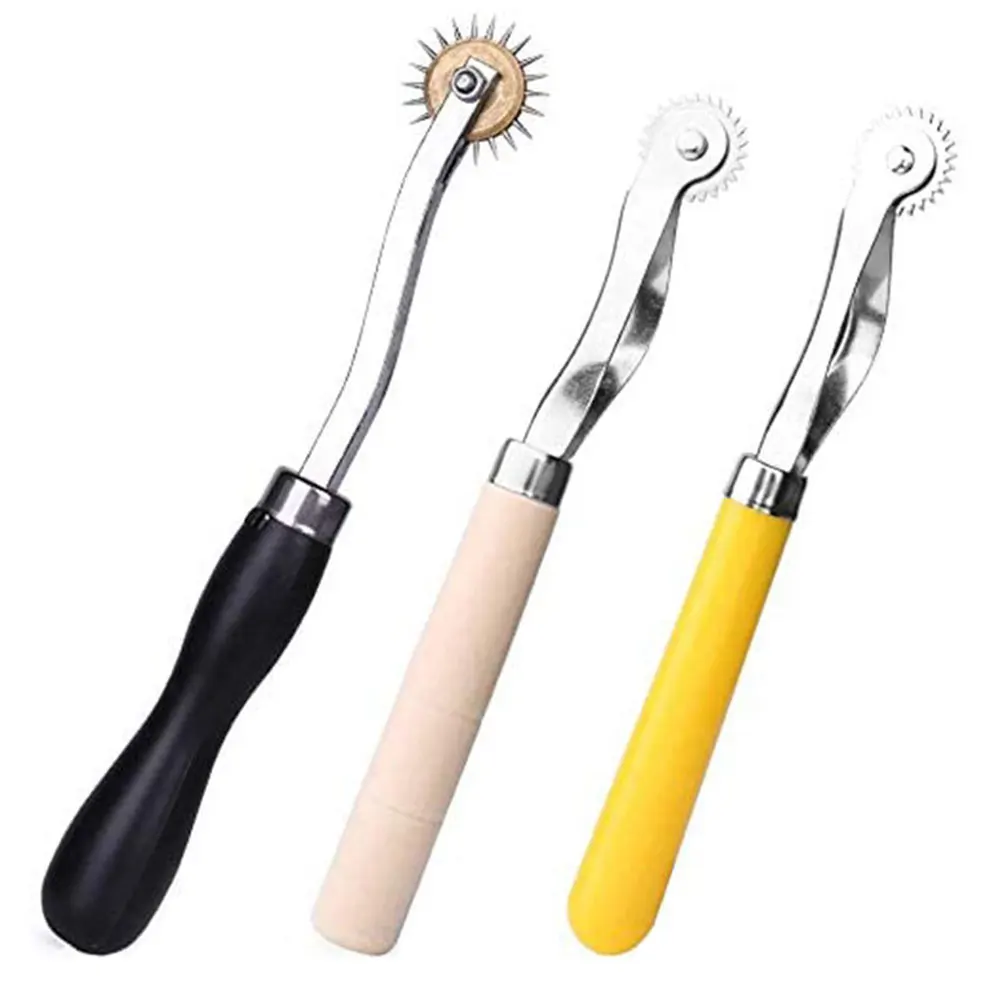 3Pcs Serrate Edge Pattern Tracer Tracing Wheel Tailor Stitch Marker Wood Handle Leather Fabric Serrate Tracing Wheel Sewing Tool
3Pcs Serrate Edge Pattern Tracer Tracing Wheel Tailor Stitch Marker Wood Handle Leather Fabric Serrate Tracing Wheel Sewing Tool