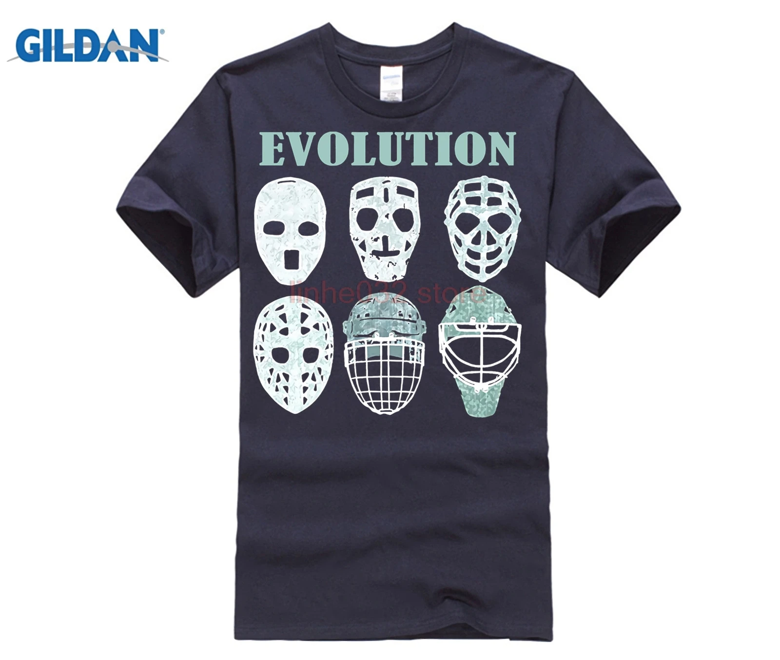 Футболка Goalieing Mask Evolution-забавная футболка с изображением ледяного хоккея подарок