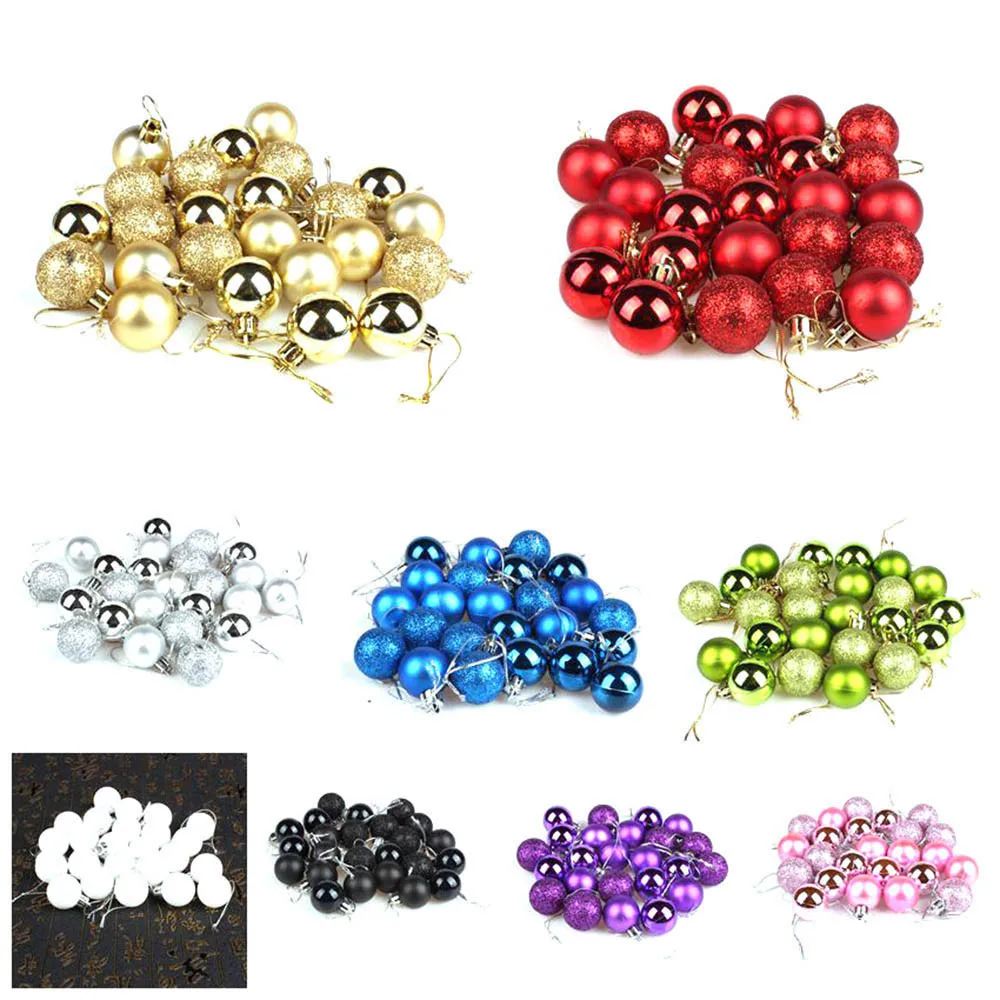 48PC 30mm Colorful Christmas Xmas Tree Balls Bauble Hanging Party Ornament Decor Hanging Pendant Home Decoration Ball #YL1
48PC 30mm Colorful Christmas Xmas Tree Balls Bauble Hanging Party Ornament Decor Hanging Pendant Home Decoration Ball #YL1