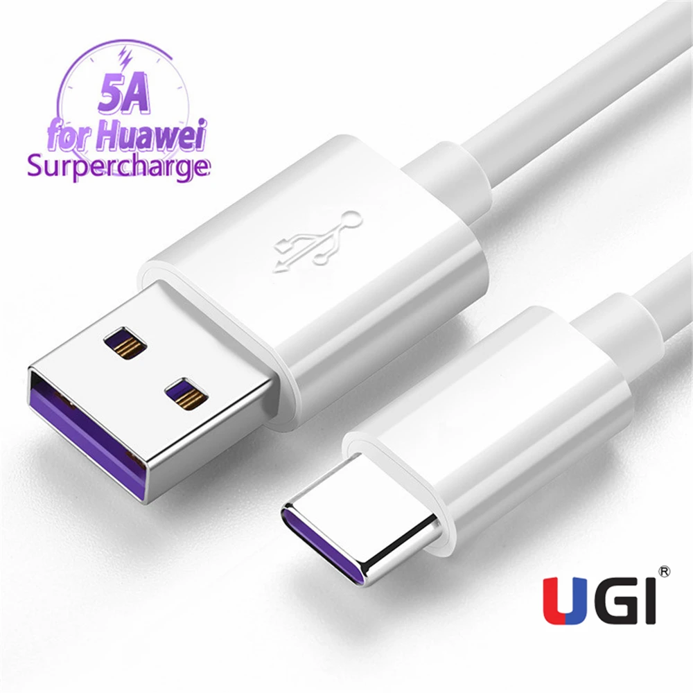 UGI 5A Super Fast Charger USB C Cable for Huawei P30 P20 Lite Xiaomi Mi 9 8 Quick Charge 3.0 Type Charging Samsung S10 | Мобильные