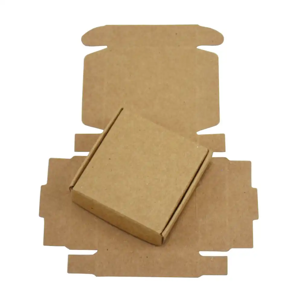 8x2cm brown kraft paper craft box handmade soap cardboard paper