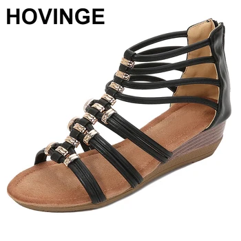 HOVINGEFashion New Summer Women Sandals Wedge Heels Roman Style Band Sandals Wearing Simple Shoes Women Sandalia Feminina
HOVINGEFashion New Summer Women Sandals Wedge Heels Roman Style Band Sandals Wearing Simple Shoes Women Sandalia Feminina