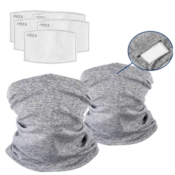 2 Pcs Multi-purpose Neck Gaiter Face Cover Bandanas Scarf Headwear with PM2.5 Filters Anti Dust for Outdoors LXH
2 Pcs Multi-purpose Neck Gaiter Face Cover Bandanas Scarf Headwear with PM2.5 Filters Anti Dust for Outdoors LXH