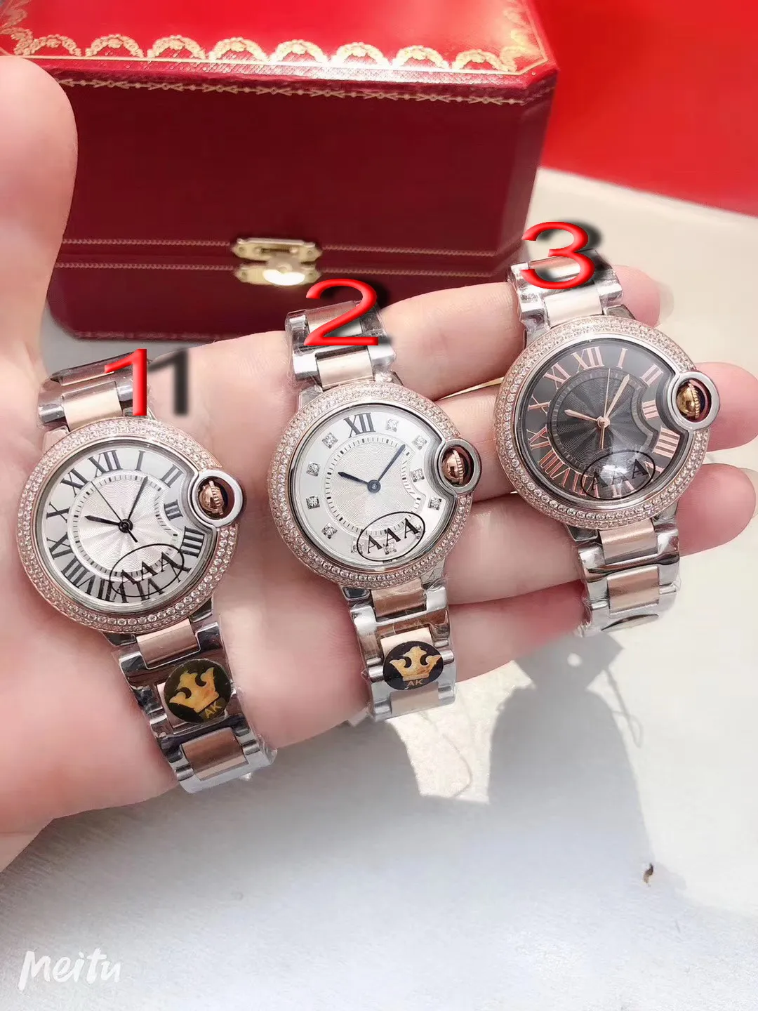 Luxury Brand New Men Women Rose Gold Silver Coffee White Rome Diamonds Bezel Japanese Quartz Stainless Steel Sapphire Watch 33mm
Luxury Brand New Men Women Rose Gold Silver Coffee White Rome Diamonds Bezel Japanese Quartz Stainless Steel Sapphire Watch 33mm
