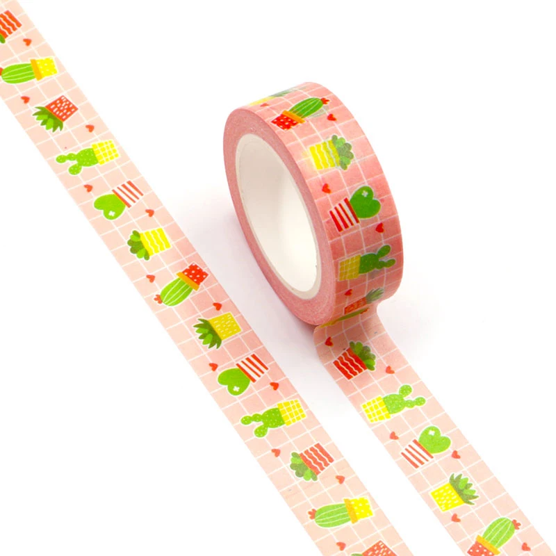 1PC 15MM*10M Succulent Plants Designs Washi Tape Wide Sticky Adhesive Tape Scrapbooking Album DIY Decorative Paper Tape
1PC 15MM*10M Succulent Plants Designs Washi Tape Wide Sticky Adhesive Tape Scrapbooking Album DIY Decorative Paper Tape