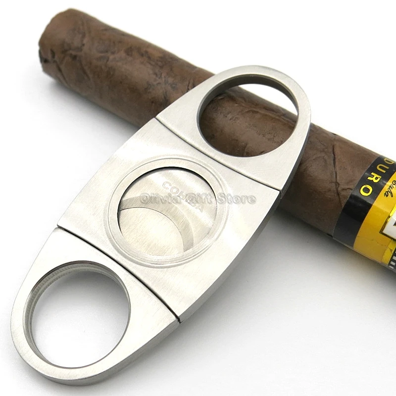COHIBA Stainless Steel Cigar Cutter Sharp Blade Cigarette Cutter Metal Cigar Knife Guillotina With Gift Box Tobacco Smoking Tool
COHIBA Stainless Steel Cigar Cutter Sharp Blade Cigarette Cutter Metal Cigar Knife Guillotina With Gift Box Tobacco Smoking Tool