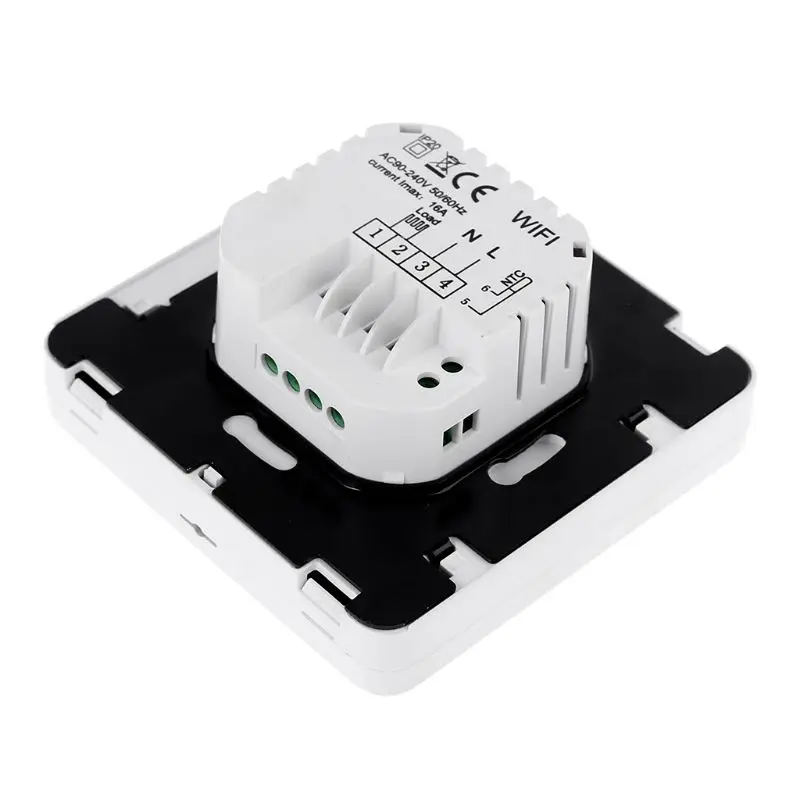 WiFi Smart Electric Heating Thermostat Room Temperature Controller 16A 90-240VAC for Alexa Echo Google Home IFTTT
WiFi Smart Electric Heating Thermostat Room Temperature Controller 16A 90-240VAC for Alexa Echo Google Home IFTTT