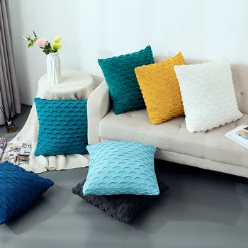 Nordic Knitted Fish Scale Cushion Cover Solid Color Decorative Pillows For Sofa Home Decoration Stereoscopic Cushions Home Decor
Nordic Knitted Fish Scale Cushion Cover Solid Color Decorative Pillows For Sofa Home Decoration Stereoscopic Cushions Home Decor