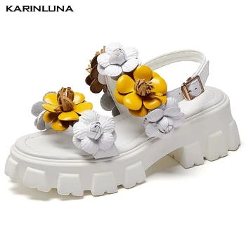 Karinluna 2020 New Arrivals Top Quality Platform Comfortable Shoes Woman Sandals Sweet Flowers Buckle Strap Summer Sandals
Karinluna 2020 New Arrivals Top Quality Platform Comfortable Shoes Woman Sandals Sweet Flowers Buckle Strap Summer Sandals