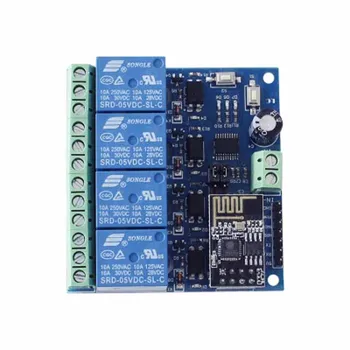 ESP8266 5V WiFi Relay Internet of Things Smart Home Mobile APP Remote Control Switch Four
ESP8266 5V WiFi Relay Internet of Things Smart Home Mobile APP Remote Control Switch Four