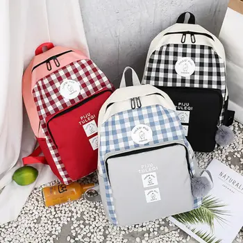 4Pcs Casual Daypack Set, Lightweight Plaid Backpack Handbag Shoulder Bags Pencil Case
4Pcs Casual Daypack Set, Lightweight Plaid Backpack Handbag Shoulder Bags Pencil Case
