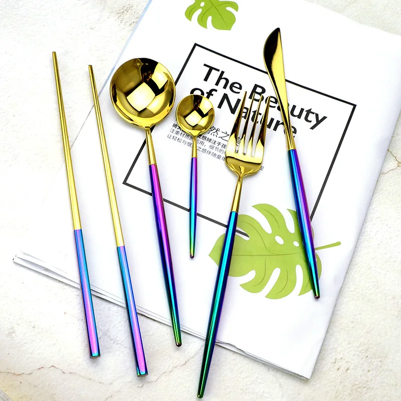 rainbow dinnerware set (13)