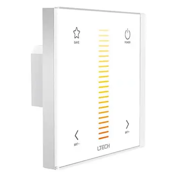 E2 Wall-mounted Touch Panel Color Temperature Dimmer RF Wireless Controller Bi-colored WW/CW Dual White Strip 12-24V 8A jk
E2 Wall-mounted Touch Panel Color Temperature Dimmer RF Wireless Controller Bi-colored WW/CW Dual White Strip 12-24V 8A jk
