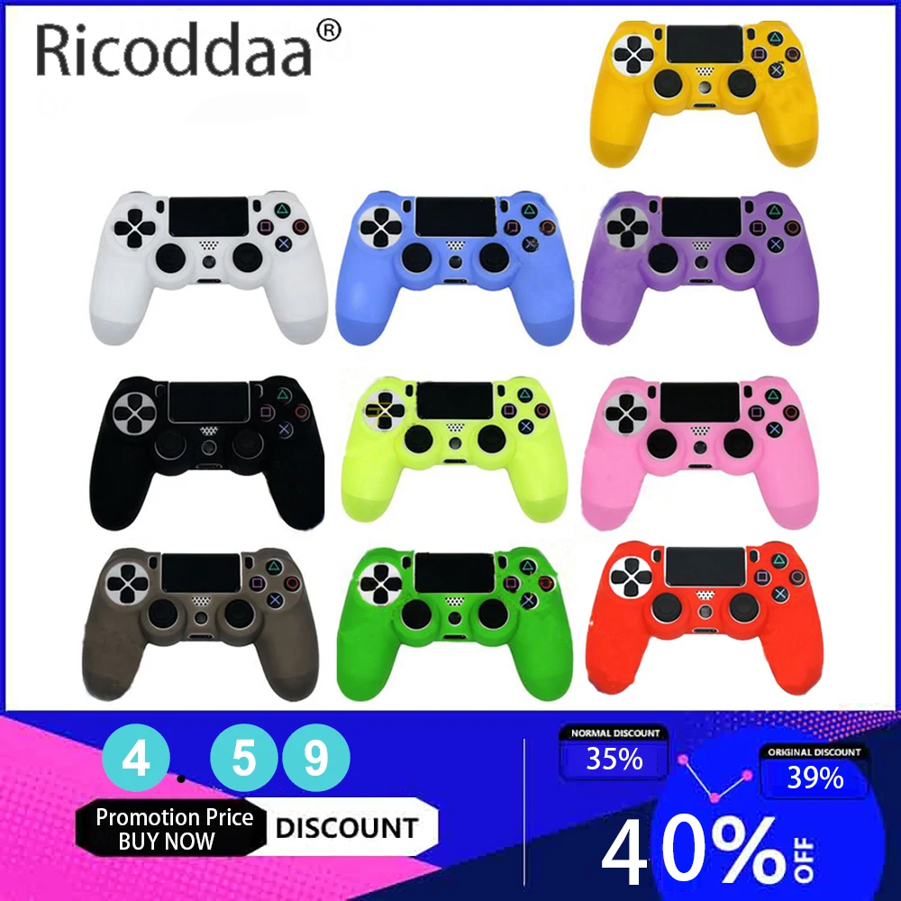 For PS4 Sony Playstation 4 Slim/Pro Controller Case Silicone Soft Flexible Gel Rubber Shell Cover For PS4 Controller Accessory
For PS4 Sony Playstation 4 Slim/Pro Controller Case Silicone Soft Flexible Gel Rubber Shell Cover For PS4 Controller Accessory