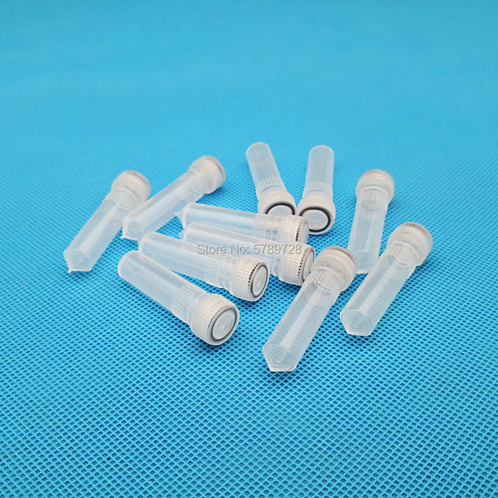 100pcs/lot 2ml Plastic Freezing Tubes Conical Bottom Sample Cryovial Centrifuge tube With Gasket
100pcs/lot 2ml Plastic Freezing Tubes Conical Bottom Sample Cryovial Centrifuge tube With Gasket