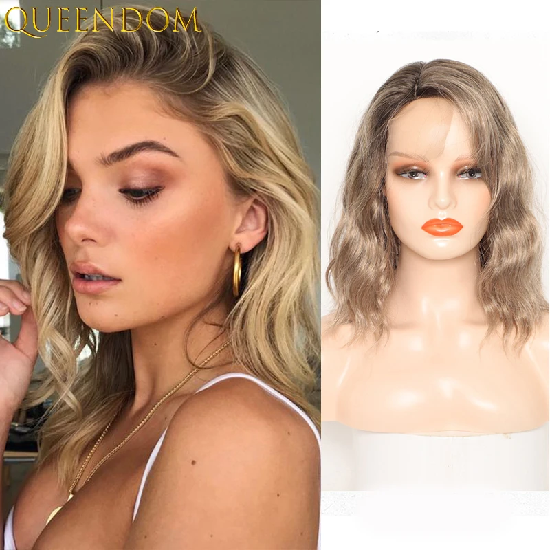 Honey Blonde Body Wave Part Lace Wig 14'' Short Wave Golden Wig Side Part Synthetic Ombre Brown Lace Wigs for Women Peruca Donna
Honey Blonde Body Wave Part Lace Wig 14'' Short Wave Golden Wig Side Part Synthetic Ombre Brown Lace Wigs for Women Peruca Donna