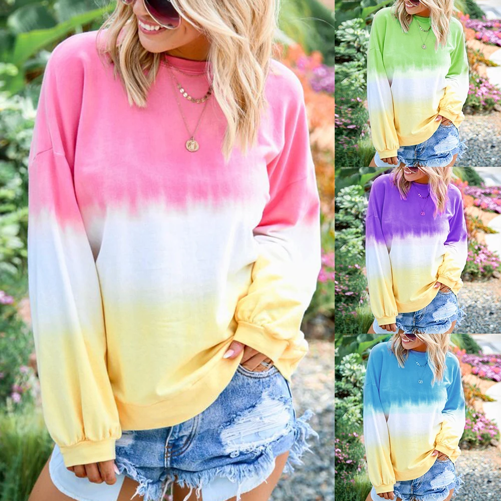 LASPERAL10 Color Autumn Winter Women Rainbow Sweatshirt Fashion Casual Long Sleeve Plus Size Loose Harajuku Swearshirts S-5XL
LASPERAL10 Color Autumn Winter Women Rainbow Sweatshirt Fashion Casual Long Sleeve Plus Size Loose Harajuku Swearshirts S-5XL