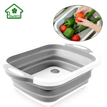 New 2-in-1Foldable Fruit Vegetable Washing Basket Chopping Board Kitchen Wash Drain Sink Strainers Storage Basket Food Container
New 2-in-1Foldable Fruit Vegetable Washing Basket Chopping Board Kitchen Wash Drain Sink Strainers Storage Basket Food Container