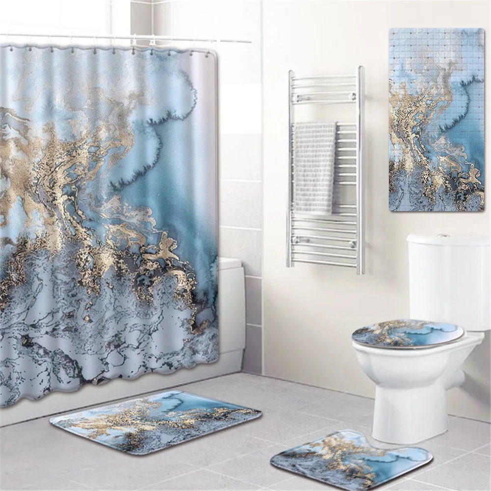 Farmhouse Decor 3d Shower Curtains with Hooks 5 Piece Bathroom Carpet Set Anti Slip Bath Mat Marble Toilet Rugs Set Blanket
Farmhouse Decor 3d Shower Curtains with Hooks 5 Piece Bathroom Carpet Set Anti Slip Bath Mat Marble Toilet Rugs Set Blanket