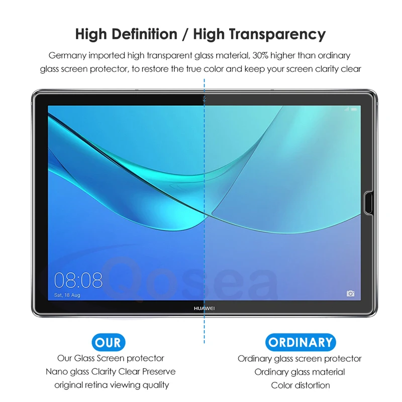 For Huawei MediaPad M6 10.8 inch - 9H Tablet Screen Protector Protective Film Anti Fingerprint Tempered Glass
For Huawei MediaPad M6 10.8 inch - 9H Tablet Screen Protector Protective Film Anti Fingerprint Tempered Glass
